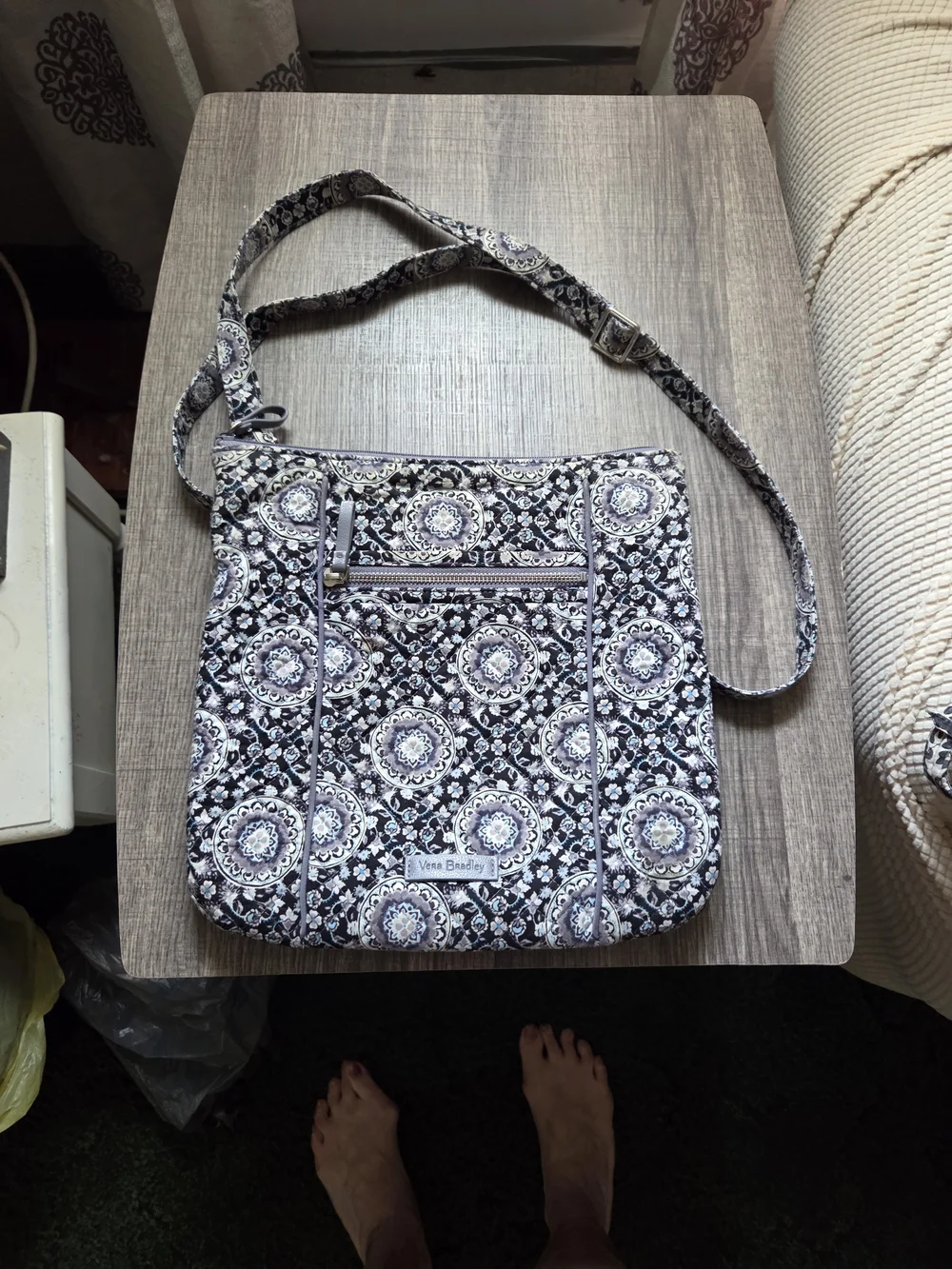 Women’s Vera Bradley Floral Pattern Zip-Top Bag - Blue